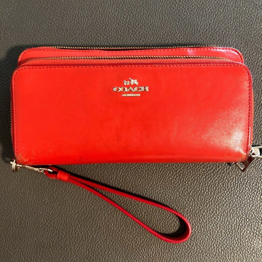 Coach Double Accordion Zip Wallet